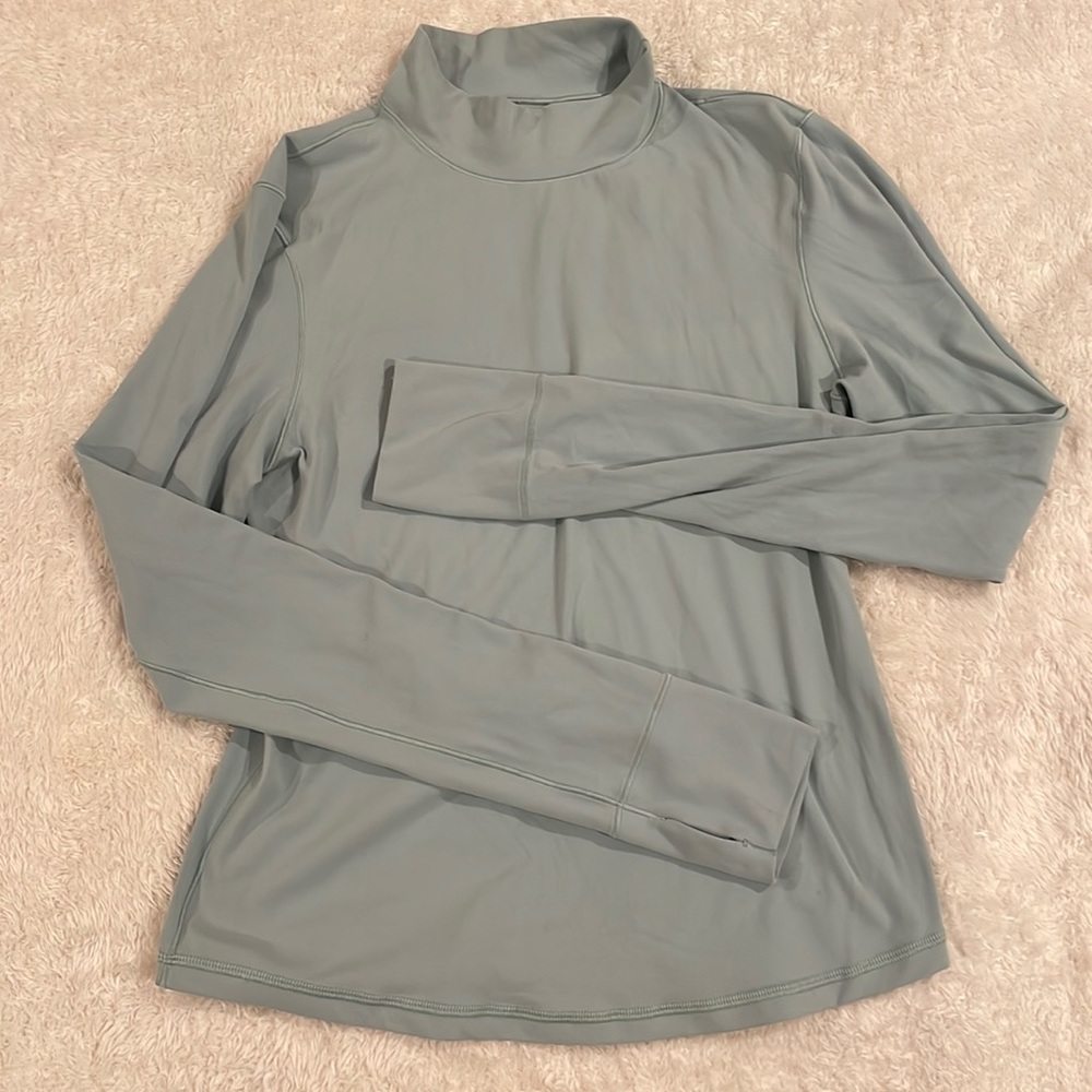 OFFLINE by Aerie long sleeve teal mock neck top. Athletic material. Size M.